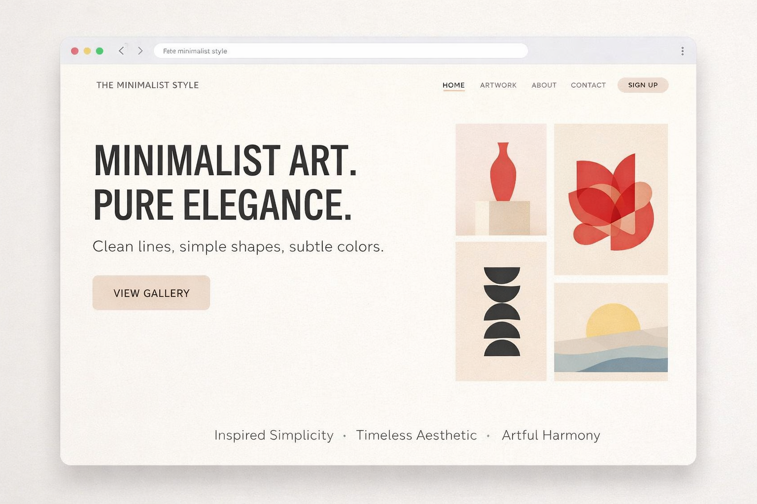 The Minimalist design direction